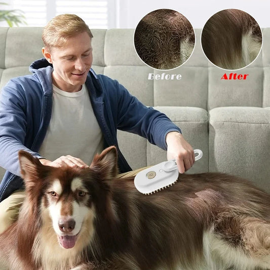 Wags and Giggle™️ Pet Steam Brush